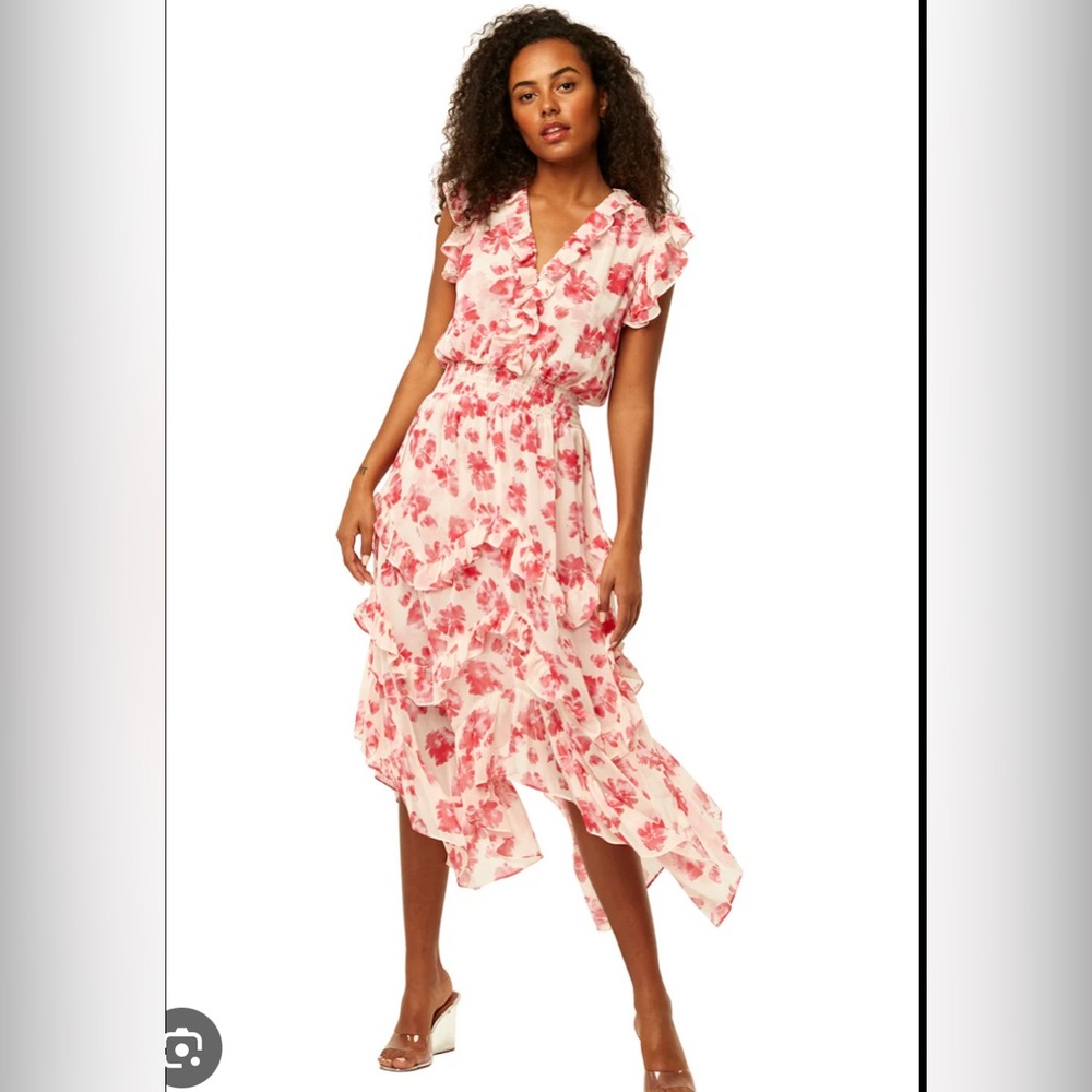 Misa Dakota Dress in Watermelon Blossom